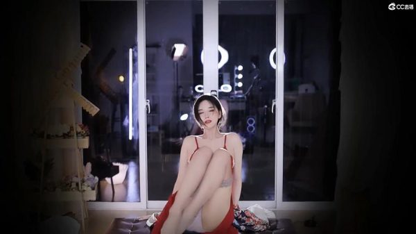 图片[2]-[视频/1080P]小恩雅极品美女主播红色蕾丝情趣劲舞大摆锤-神美视频